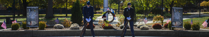SIU Student Stand for the annual Veterans Day Vigil